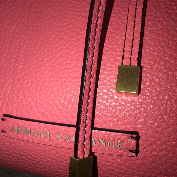 A/X Armani Exchange tote bag Reversible Pink/Tan - Picture 2 of 8